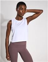 Lilybod Mia Modal Rich Crew Neck Relaxed Vest Top White