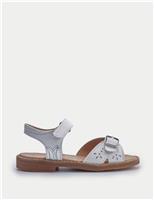 Kids Schoolwear Leather Riptape Sandals (7 Small - 1 Large)