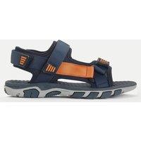 Start-Rite Kids' Leather Riptape Sandals (8 Small - 4 Large) Navy