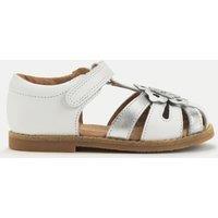 Start-Rite Kids' Schoolwear Leather Riptape Sandals (3 Small - 8 Small) White Mix
