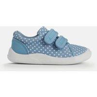 Start-Rite Kids' Canvas Polka Dot Riptape Trainers (3 Small - 7 Small) Blue Mix