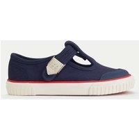 Kids Canvas T-Bar Shoes (4 Small - 10 Small)