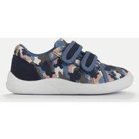 Start-Rite Kids' Canvas Camo Riptape Trainers (3 Small - 7 Small) Navy Mix