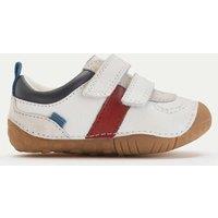 Start-Rite Baby Leather Riptape Pram Shoes (3 Small - 5 Small) White Mix