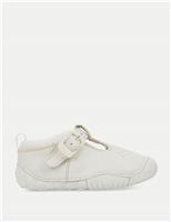 Baby Leather T-Bar Pram Shoes (2 Small - 5 Small)