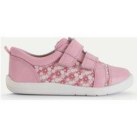 Kids Leather Floral Riptape Trainers (4 Small - 8 Small)