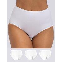 Boux Avenue 3pk High Waisted Knickers White