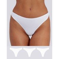 Boux Avenue 3pk Thongs White