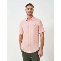 Cotton Linen Blend Short Sleeve Shirt