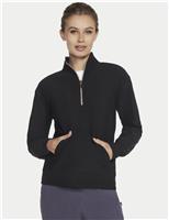 Go Luxe Ribbed Half Zip Sweatshirt