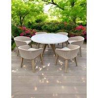 Astral 6 Seater Garden Table and Chairs