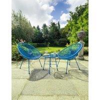 Monaco Rattan Bistro Table and 2 Chairs
