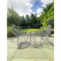 Monaco Rattan Bistro Table and 2 Chairs