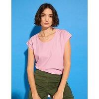 Pure Cotton Scoop Neck T-Shirt