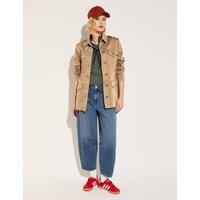 BAUKJEN Cotton Rich Longline Utility Jacket Tan