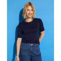 Pure Cotton Crew Neck Top