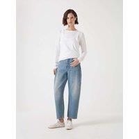 Cordelia Mid Rise Barrel Leg Jeans