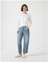 Cordelia Mid Rise Barrel Leg Jeans