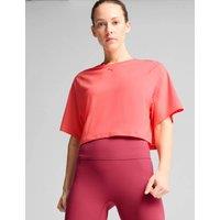 Cloudspun Mesh Crew Neck Crop T-Shirt