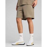 Puma Pure Cotton Elasticated Waist Sports Shorts Stone