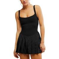 FP Movement Swing of Things Mini Fitted Sports Dress Black