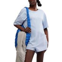 FP Movement Hot Shot Cotton Rich Oversized Playsuit Grey