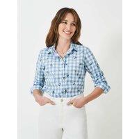 Pure Cotton Floral Button Through Shirt