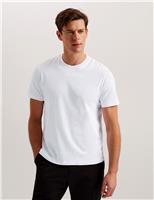 Ted Baker Pure Cotton Crew Neck T-Shirt White