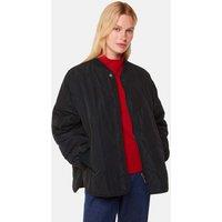 Whistles Ida Quilted Padded Coat Black