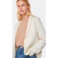 Whistles Jersey Slim Single Breasted Blazer Ivory