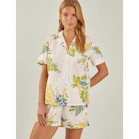 Pure Cotton Floral Print Shorts Pyjama Set