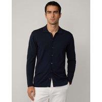Cotton Rich Overshirt with Silk