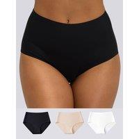Boux Avenue 3pk High Waisted Knickers Black Mix