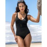Pour Moi Ischia Smoothing Super Tummy Control Swimsuit Black