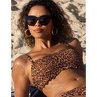Pour Moi Free Spirit Animal Print Wired Bikini Top C-G Brown Mix