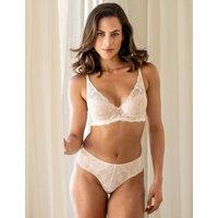 Pour Moi Atelier All Over Lace Brazilian Knickers Ivory Mix