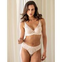 Pour Moi Atelier All Over Lace Brazilian Knickers Ivory Mix