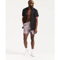 Printed Mid-Length Swim Shorts