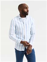 Linen Rich Striped Shirt