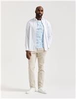 Scotch & Soda Pure Cotton Parasol Print Crew Neck T-Shirt Medium Blue