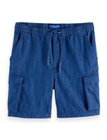Scotch & Soda Denim Elasticated Waist Utility Shorts Navy