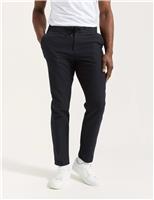 Regular Fit Linen Blend Joggers