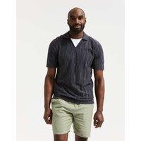 Cotton Rich Textured Jacquard Polo Shirt