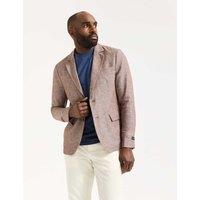 Linen and Cotton Blend Blazer