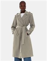 Belted Double Breasted Trench Coat
