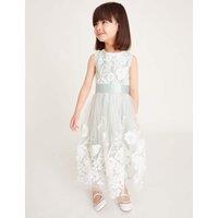 Embroidered Floral Lace Maxi Dress (2-15 Yrs)