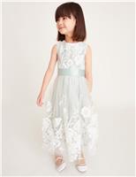 Embroidered Floral Lace Maxi Dress (2-15 Yrs)
