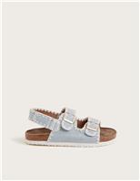 Kids Denim Buckle Sliders (7 Small - 4 Large)