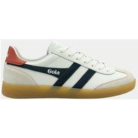 Gola Viper Leather Lace Up Trainers White Mix