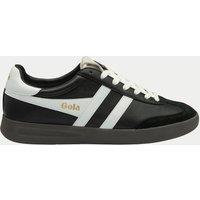 Gola Cyclone Leather Lace Up Trainers Black Mix